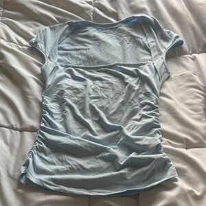 SHEIN Light Blue Short Sleeve Top